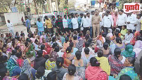 Sangamner Murder Protest