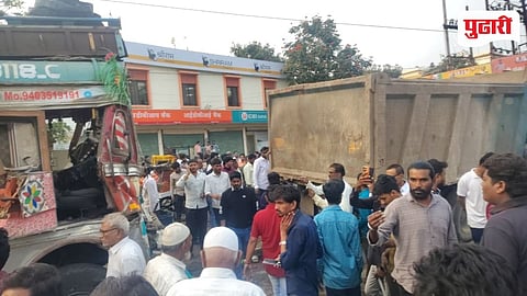 Vaijapur Accident | वैजापूर शहरात भीषण अपघात; भरधाव ट्रकने चार वाहनांना उडवले, ६ ते ७ जण जखमी