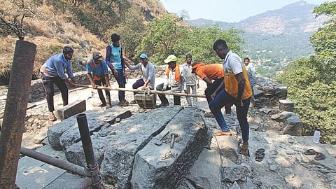 Raigad Fort conservation project