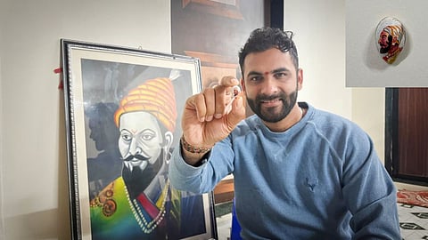 Micro art Shivaji Maharaj