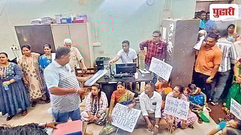 Sanvordem Panchayat Protest