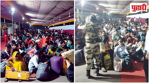 Pune Railway Station Holi Rush
