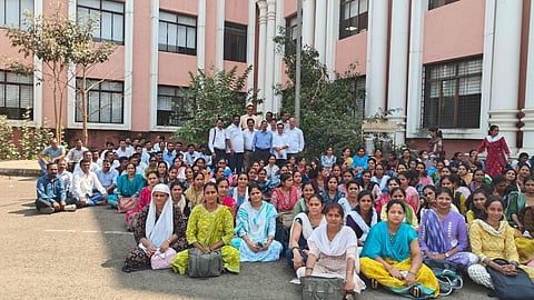 Contract Teachers Protest