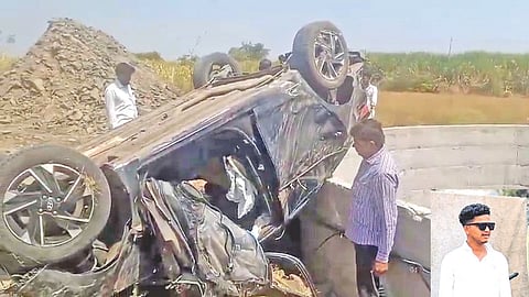 Beed Shirur road accident