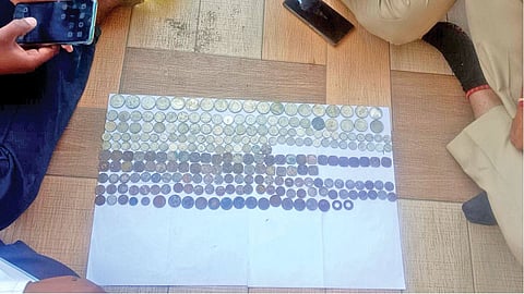 Silver coins treasure Sangvi