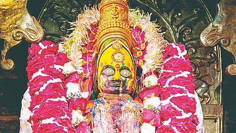 Tuljabhavani temple news: तुळजाभवानी मातेला रंग लावून पुजाऱ्यांनी साजरा केला रंगोत्सव !