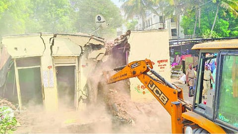 Municipal corporation demolition drive