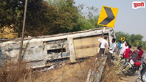 Private Travel Bus Fire Kej