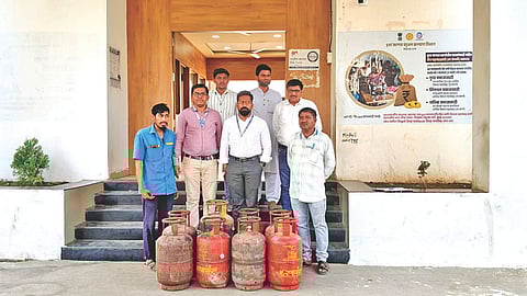 Hotel raid gas cylinders seized