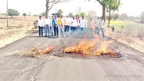 Hingoli farmer protest
