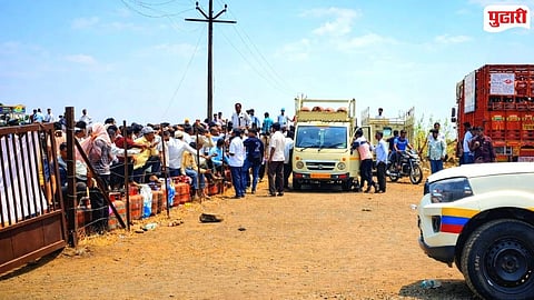 Kavathe Mahankal gas cylinder distribution issue