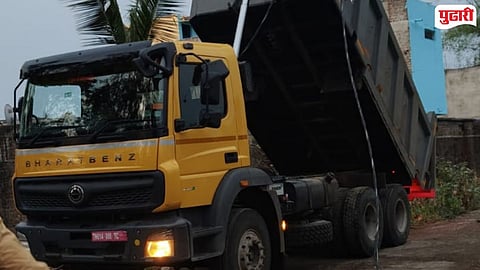 Hyva tipper pulls down electric poles in Purna