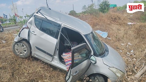 Kej Accident | केज येथे दोन कार आणि एसटी बसचा तिहेरी अपघात!