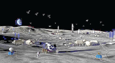 moon base human settlement |