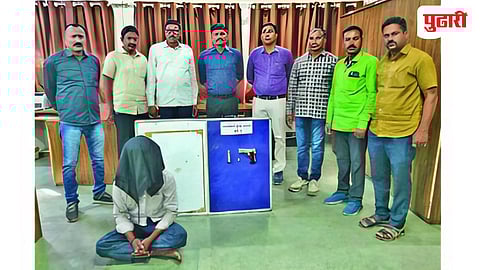 Nanded news | ऑपरेशन फ्लश आऊट ; पिस्तुलसह तस्कर गजाआड