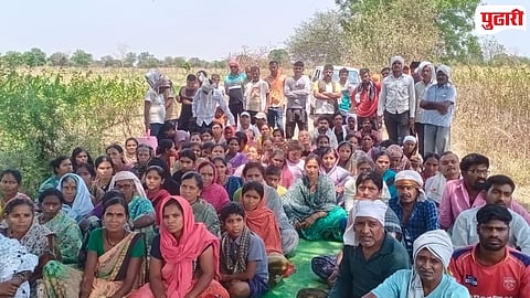 Nagbhid farmers protest