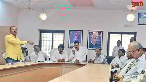 Nanded farmers protest turmeric rates issue