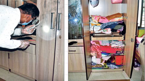 कोल्हापूर : इम्तियाज खाटिक यांच्या घरातील चोरीनंतर घटनास्थळी फॉरेन्सिक, श्वानपथक, ठसेतज्ज्ञांनाही पाचारण करण्यात आले होते.