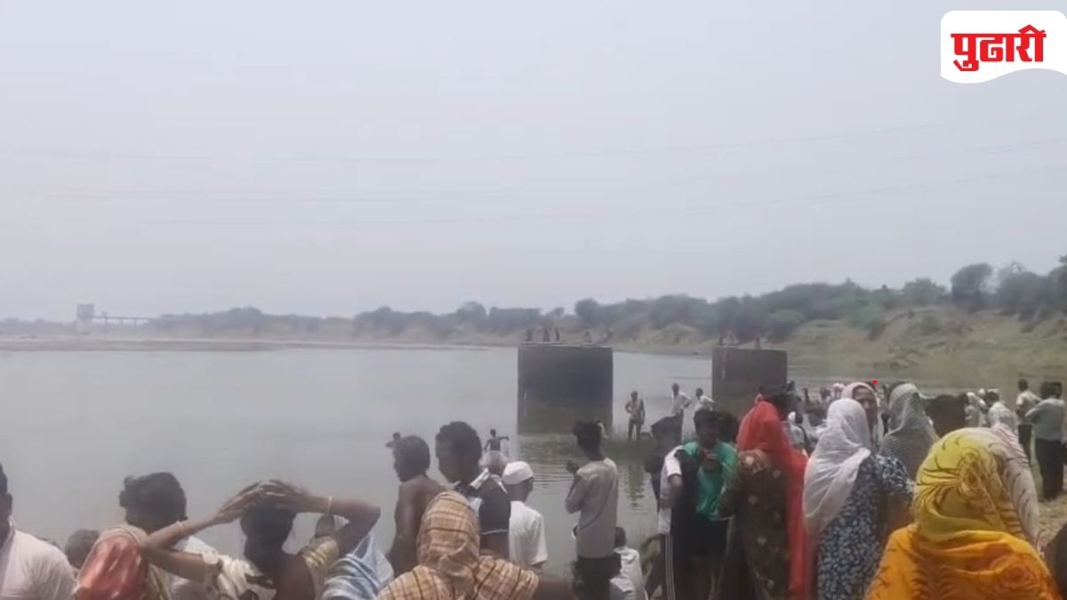Father Girl and niece drowned in Wardha River