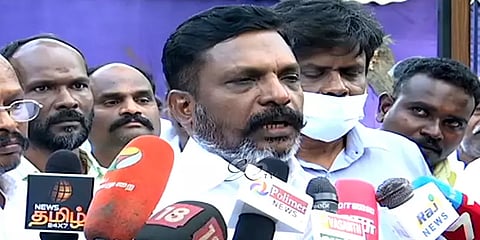 "ராகுல் காந்தி தகுதி நீக்கம்: திட்டமிட்ட அரசியல் சதி" – திருமாவளவன்