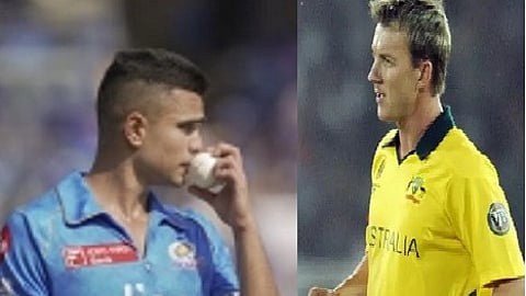 arjun tendulkar, brett lee