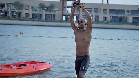 Egyptian swimmer Shehab Allam