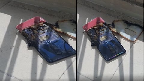 வெடித்த மொபைல்