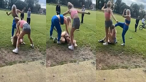 அடித்து உதைக்கும் பெண்கள்