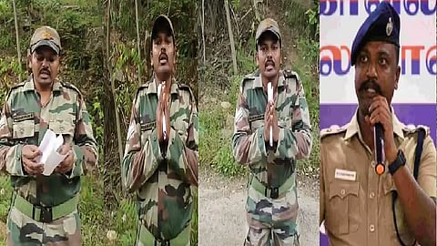 ராணுவ வீரர் பிரபாகரன், திருவண்ணாமலை எஸ்.பி. கார்த்திகேயன்