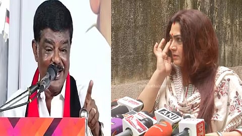 திமுக பேச்சாளர் சிவாஜி கிருஷ்ணமூர்த்தி-குஷ்பு