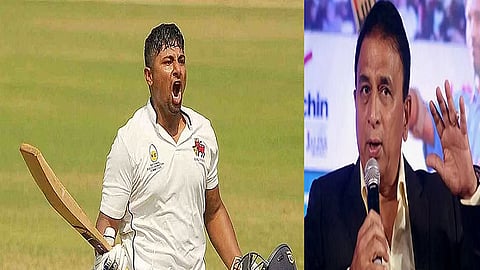 Sarfaraz Khan - Sunil Gavaskar