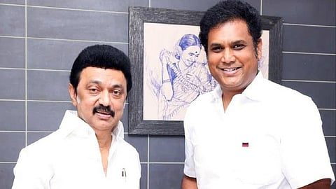 முதல்வருடன் அமைச்சர் டி.ஆர்.பி.ராஜா