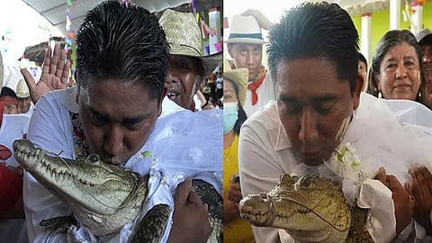 முதலையை திருமணம் செய்துகொண்ட மேயர்