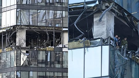 ரஷ்யா மீது நடத்தப்பட்ட ட்ரோன் தாக்குதல்