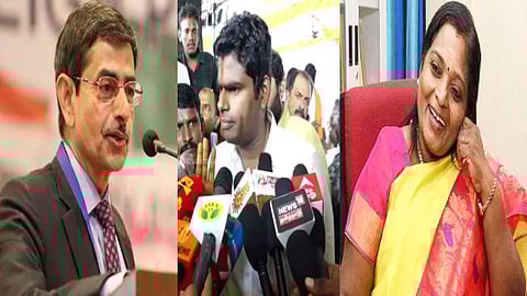 ஆர்.என். ரவி-அண்ணாமலை-தமிழிசை