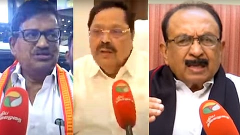 கே.எஸ்.அழகிரி - துரைமுருகன் - வைகோ