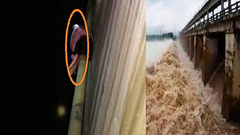 பாலத்தில் தொங்கிய சிறுமி