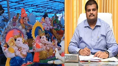 விநாயகர் சிலைகள், கரூர் ஆட்சியர்