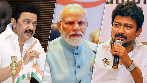 mk stalin, pm modi, udhayanidhi stalin