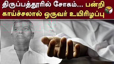 பன்றிக்காய்ச்சல் மரணம், திருப்பத்தூர்