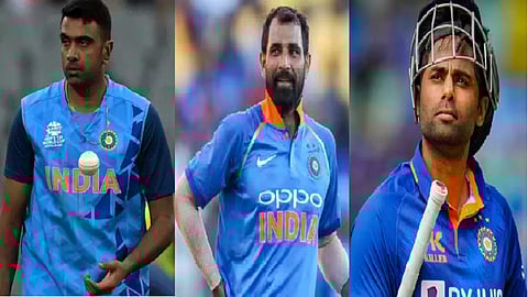 அஸ்வின், ஷமி, சூர்யகுமார்