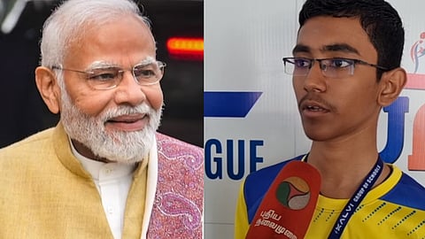 pm modi - மாணவர் அபினவ் யஸ்வந்த்
