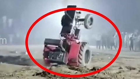 Tractor accident