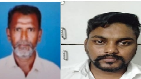 உயிரிழந்த பிரபாகரன் மற்றும் அவருடைய மகன் சதீஷ்குமார்