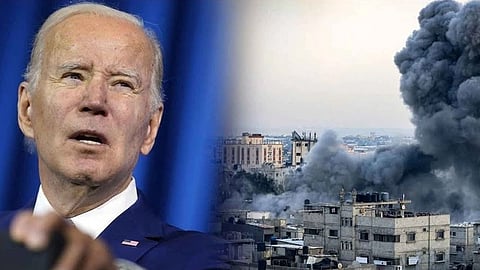 அமெரிக்க அதிபர் ஜோ பைடன் - காஸா