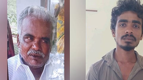 உயிரிழந்த பாபு மற்றும் மகன் சதீஷ்குமார்