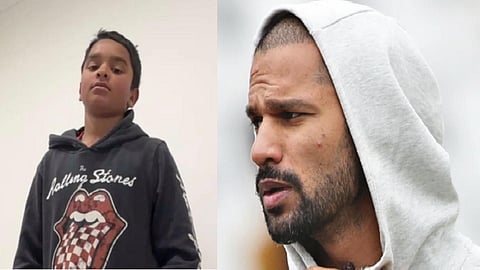 மகனுடன் ஷிகர் தவான்