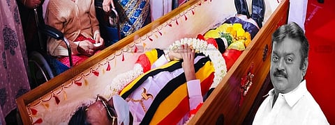 விஜயகாந்த் உடல் நல்லடக்கம்