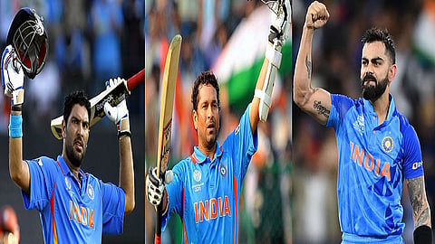 யுவராஜ் - சச்சின் - கோலி