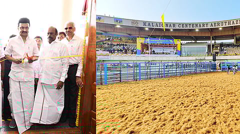 கலைஞர் நூற்றாண்டு ஏறுதழுதல் அரங்கம் திறப்பு விழா